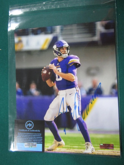 KIRK COUSINS SIGNED 8X10 PHOTO CERTIFIED COA