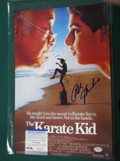 RALPH MACCHIO SIGNED MOVIE POSTER CERTIFIED PSA