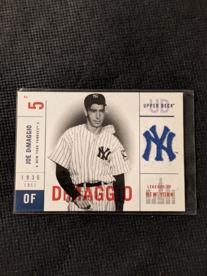 2001 Upper Deck Legends of New York #107 Joe DiMaggio No. 5