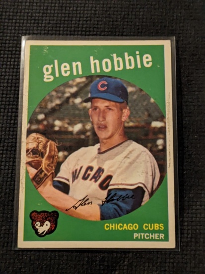1959 Topps Glen Hobbie #334 - Chicago Cubs - Vintage