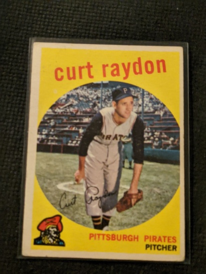 Curt Raydon 1959 Topps Baseball Card #305 Pittsburgh Pirates Vintage MLB
