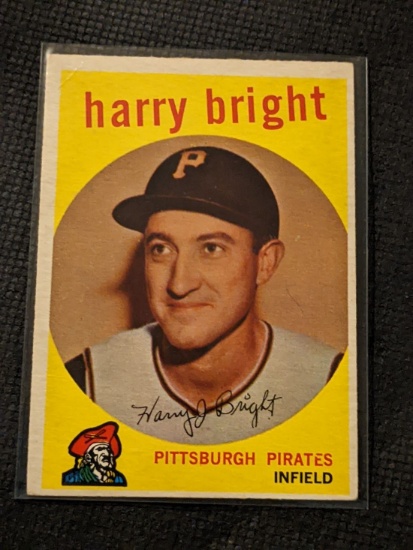 1959 Topps Baseball #523 Harry Bright RC Rookie Pittsburgh Pirates