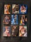 X 9 card Grant Hill bulk lot, includes; 1990's, EX ACETATE insert, etc, See pictures
