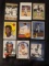 X 9 card Jackie Robinson  bulk lot, includes; 2000's, Refraxctor, Art, etc, See pictures