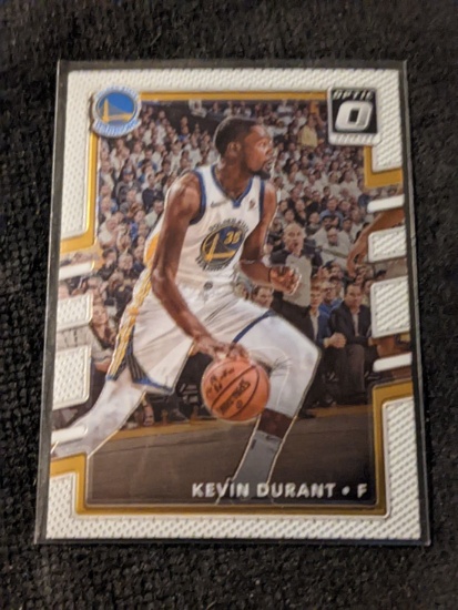 KEVIN DURANT 2017-18 Panini Donruss Optic Card #47 Golden State Warriors