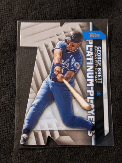 2021 Topps Platinum Players Die-Cut George Brett PDC-8