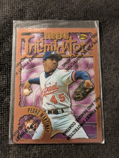 PEDRO MARTINEZ 1996 TOPPS FINEST INTIMIDATORS W/ COATING CARD #27