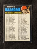 VINTAGE 1971 TOPPS MLB 6TH SERIES CHECKLIST #619