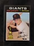 1971 Topps Alan Gallagher Baseball Card Rookie (RC) #224 Giants
