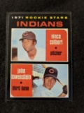 VINCE COLBERT/JOHN LOWENSTEIN 1971 TOPPS VINTAGE ROOKIE CARD #231 INDIANS