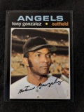 TONY GONZALEZ 1971 TOPPS VINTAGE BASEBALL CARD #256 ANGELS