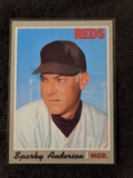 1970 Topps 181 Sparky Anderson Cincinnati Reds Vintage Baseball
