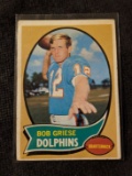 VINTAGE 1970 TOPPS BOB GRIESE #10 DOLPHINS