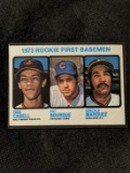 1973 Topps Rookie First Basemen - Enos Cabell/Pat Bourque/ Gonzalio Marquez RC #605