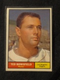 1961 Topps Ted Bowsfield #216 Los Angeles Angels Baseball Card