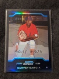 2004 Bowman Chrome Refractors Boston Red Sox Baseball Card #232 Harvey Garcia
