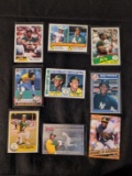 X 9 card Rickey Henderson bulk lot, includes; 1980's, 1990's, 2020's, etc, See pictures