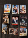 X 9 card Cal Ripken JR  bulk lot, includes; 1980's, SPX Die Cut, 1990's, etc, See pictures