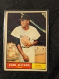 1961 Topps Baseball Card #69 Earl Wilson Vintage