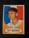 1961 Topps Baltimore Orioles Baseball Card #131 Paul Richards
