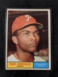 1961 topps #93 TONY GONZALEZ Phillies Vintage