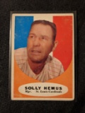 1961 Topps St. Louis Cardinals Baseball Card #139 Solly Hemus