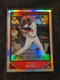2007 Bowman Chrome refractor Baltimore Orioles Baseball Card #137 Melvin Mora