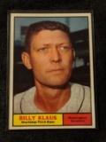 1961 Topps Set-Break #187 Billy Klaus