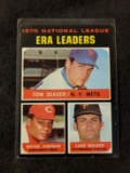 1971 Topps Tom Seaver/Wayne Simpson/Luke Walker ERA Leaders
