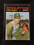 1971 Topps Rollie Fingers #384 Oakland A's baseball card