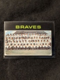 1971 Topps Braves Team Card/Checklist  Milwaukee Braves #652