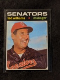 1971 Topps TED WILLIAMS #380 - Vintage Washington Senators Baseball Card