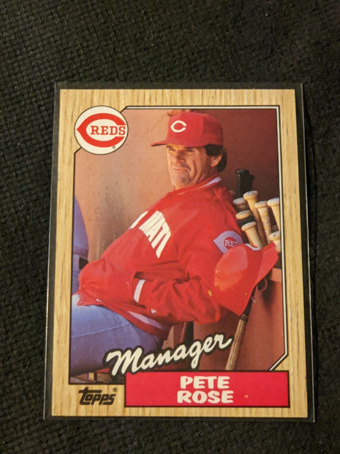 1987 Topps Pete Rose Cincinnati Reds # 393 | Proxibid