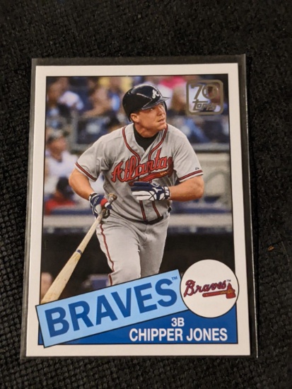 2021 Topps Chipper Jones 1985 Insert 70 Years of Topps 70YT-35
