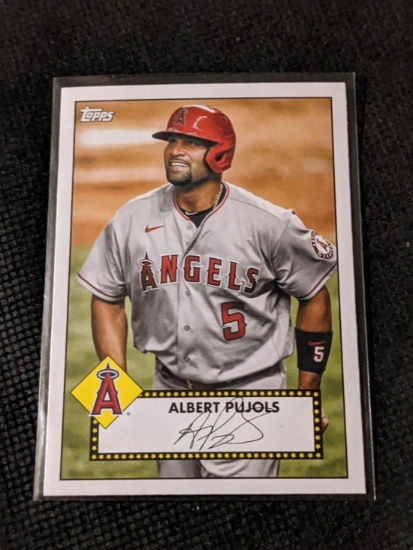 2021 Topps Baseball 1952 Topps Redux #T52-34 Albert Pujols (Los Angeles Angels)