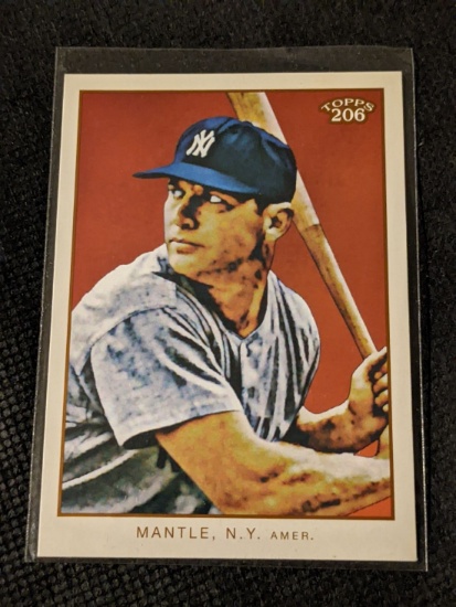 2009 Topps 206 Mickey Mantle Checklist #7