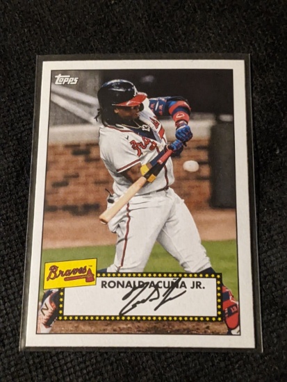 2021 Topps Baseball 1952 Topps Redux #T52-45 Ronald Acuna Jr. (Atlanta Braves)