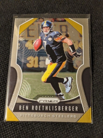 2019 Panini Prizm Silver Prizm Ben Roethlisberger #96 Pittsburgh Steelers
