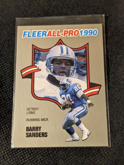 1990 Fleer All-Pro BARRY SANDERS #4 of 25 HOFER