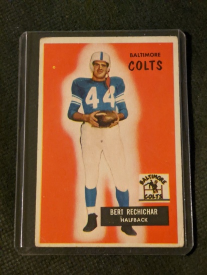 Bert Rechichar 1955 Bowman #20 Sports NFL Baltimore Colts Vintage