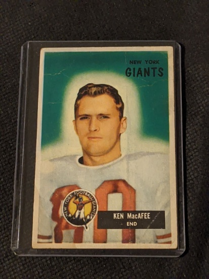 1955 Bowman Ken MacAfee Rookie #60 - New York Giants - Vintage RC