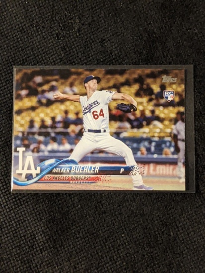 2018 Topps Series 1 Walker Buehler RC Los Angeles Dodgers Rookie #117