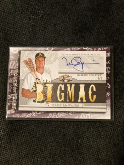 2021 Topps Through the Years MARK McGWIRE Big Mac Auto Reprint #TTY-10