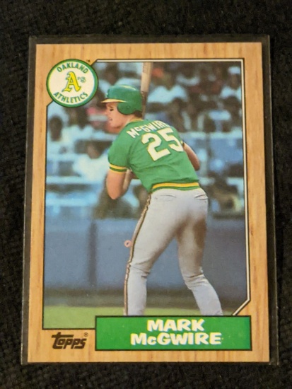 1987 Topps Mark McGwire Oakland Athletics #366 HOFER