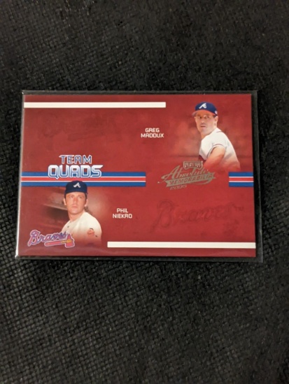 075/150 SP 2005 Absolute Team Quads Spectrum tq24 Niekro Glavine Smoltz Maddux