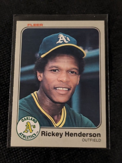 1983 Fleer Rickey Henderson #519 Oakland Athletics HOF
