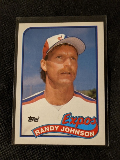 1989 Topps Randy Johnson Montreal Expos #647 Baseball Card Rookie Card