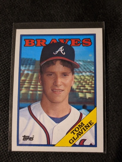 1988 Topps 779 Tom Glavine Atlanta Braves RC Baseball Card