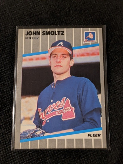 1989 Fleer John Smoltz #602 Rookie Atlanta Braves HOF