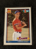 Topps 1991 Chipper Jones #1 Draft Pick Rookie Card Atlanta Braves #333 MLB